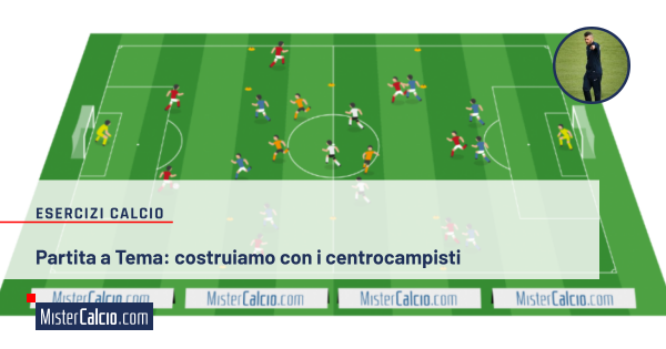 Partita a Tema Utilizzo dei Centrocampisti in fase di Costruzione e Scaglionamento Offensivo