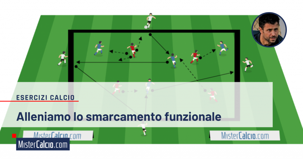 Esercizio smarcamento con possesso palla in superiorità numerica