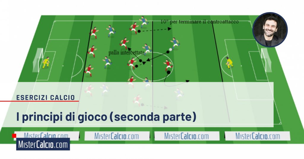 Esercitazione situazione di contrattacco secondo i principi di gioco