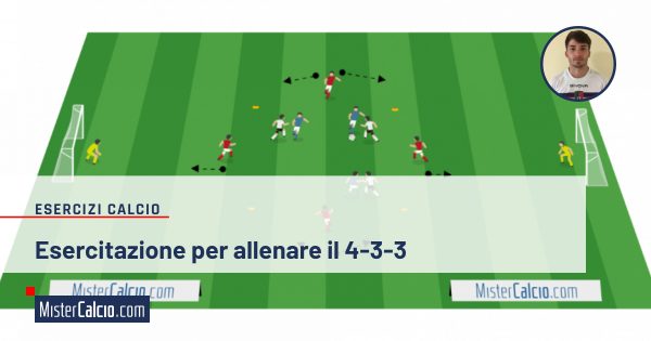 Esercitazione per allenare il 4-3-3