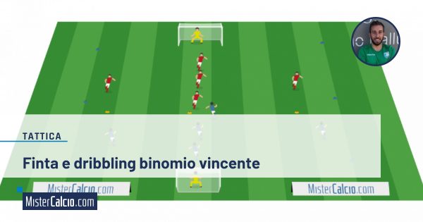 finta e dribbling nel calcio