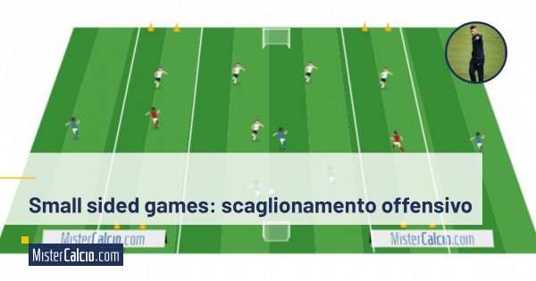 Small sided games, scaglionamento offensivo, muovo l'avversario